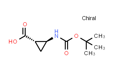 CAS No. 1486470-12-5, Cyclopropanecarboxylic acid, 2-[[(1,1-dimethylethoxy)carbonyl]amino]-, (1S,2S)-