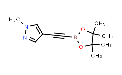 CAS No. 1487353-22-9, 1-Methyl-4-((4,4,5,5-tetramethyl-1,3,2-dioxaborolan-2-yl)ethynyl)-1H-pyrazole
