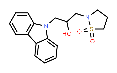 CAS No. 1487498-37-2, N-[3-(9H-Carbazol-9-yl)-2-hydroxypropyl]isothiazolidine 1,1-dioxide