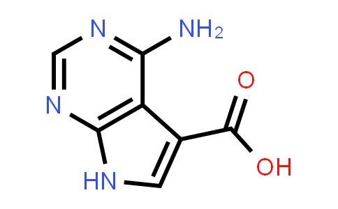 CAS No. 1488-48-8, 4-Amino-7H-pyrrolo[2,3-d]pyrimidine-5-carboxylic acid
