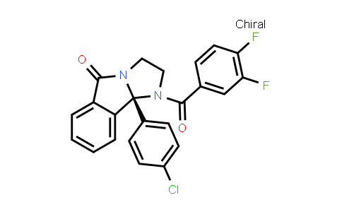 CAS No. 1488362-55-5, 5H-Imidazo[2,1-a]isoindol-5-one, 9b-(4-chlorophenyl)-1-(3,4-difluorobenzoyl)-1,2,3,9b-tetrahydro-, (9bS)-