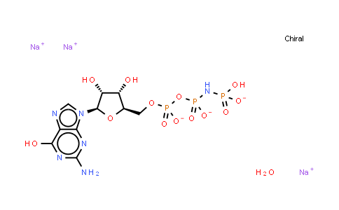 CAS No. 148892-91-5, Guanosine 5'-[β,γ-imido]triphosphate (trisodium salt hydrate)