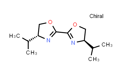 CAS No. 148925-97-7, (4R,4'R)-4,4'-Diisopropyl-4,4',5,5'-tetrahydro-2,2'-bioxazole
