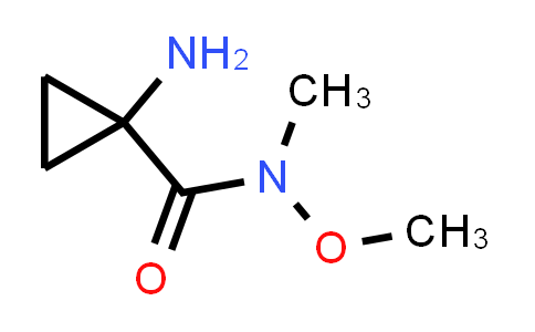 CAS No. 1489619-21-7, 1-Amino-N-methoxy-N-methylcyclopropane-1-carboxamide