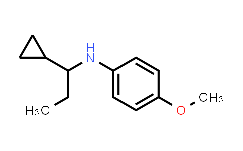CAS No. 1490719-16-8, N-(1-Cyclopropylpropyl)-4-methoxyaniline