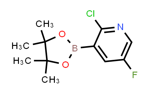 CAS No. 1492890-58-0, 2-Chloro-5-fluoro-3-(4,4,5,5-tetramethyl-1,3,2-dioxaborolan-2-yl)pyridine