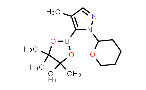 CAS No. 1492954-33-2, 4-Methyl-1-(oxan-2-yl)-5-(tetramethyl-1,3,2-dioxaborolan-2-yl)-1H-pyrazole