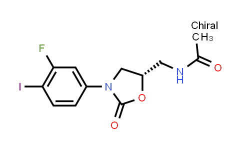 CAS No. 149524-45-8, (S)-N-[3-(3-Fluoro-4-iodo-phenyl)-2-oxo-oxazolidin-5-ylmethyl]-acetamide
