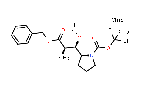 CAS No. 149606-97-3, (S)-tert-butyl 2-((1R,2R)-3-(benzyloxy)-1-methoxy-2-methyl-3-oxopropyl)pyrrolidine-1-carboxylate