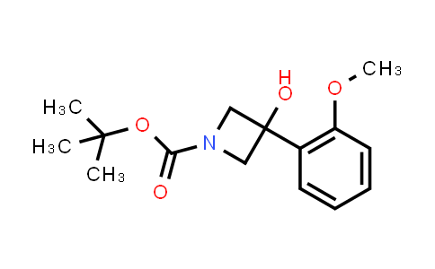 CAS No. 1496354-73-4, tert-Butyl 3-hydroxy-3-(2-methoxyphenyl)azetidine-1-carboxylate