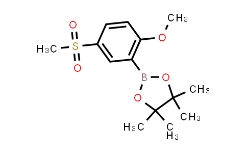 CAS No. 1496547-56-8, 2-(2-Methoxy-5-(methylsulfonyl)phenyl)-4,4,5,5-tetramethyl-1,3,2-dioxaborolane