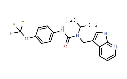 CAS No. 1496548-92-5, Urea, N-(1-methylethyl)-N-(1H-pyrrolo[2,3-b]pyridin-3-ylmethyl)-N'-[4-(trifluoromethoxy)phenyl]-