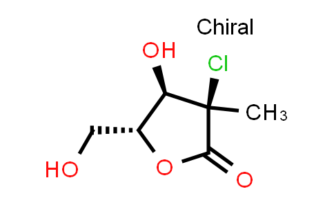 CAS No. 1496551-64-4, (3R,4R,5R)-3-chloro-4-hydroxy-5-(hydroxymethyl)-3-methyldihydrofuran-2(3H)-one