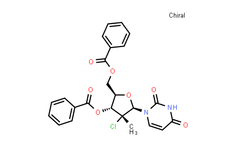 CAS No. 1496551-71-3, ((2R,3R,4R,5R)-3-(benzoyloxy)-4-chloro-5-(2,4-dioxo-3,4-dihydropyrimidin-1(2H)-yl)-4-methyltetrahydrofuran-2-yl)methyl benzoate