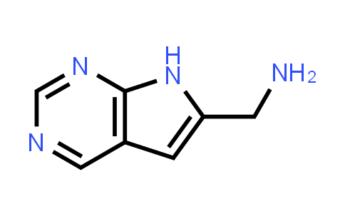 CAS No. 1496800-47-5, 7H-Pyrrolo[2,3-d]pyrimidin-6-ylmethanamine