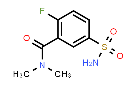CAS No. 1496857-22-7, 2-Fluoro-N,N-dimethyl-5-sulfamoylbenzamide