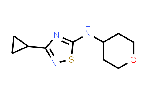 CAS No. 1497065-91-4, 3-Cyclopropyl-N-(oxan-4-yl)-1,2,4-thiadiazol-5-amine