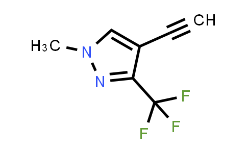 CAS No. 1498364-87-6, 4-Ethynyl-1-methyl-3-(trifluoromethyl)-1H-pyrazole