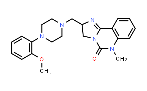 CAS No. 149847-77-8, Imidazo[1,2-c]quinazolin-5(3H)-one, 2,6-dihydro-2-[[4-(2-methoxyphenyl)-1-piperazinyl]methyl]-6-methyl-