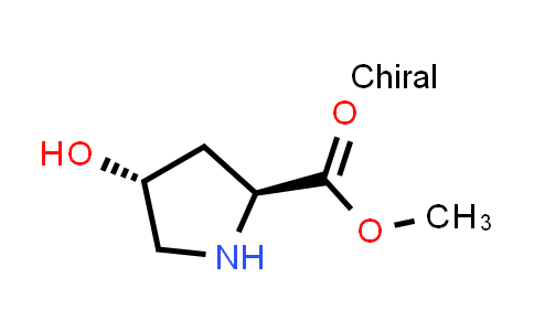 CAS No. 1499-56-5, L-Proline, 4-hydroxy-, methyl ester, (4R)-