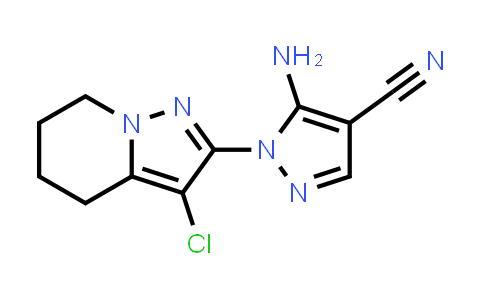 CAS No. 149978-57-4, 5-amino-1-(3-chloro-4,5,6,7-tetrahydropyrazolo[1,5-a]pyridin-2-yl)-1H-pyrazole-4-carbonitrile