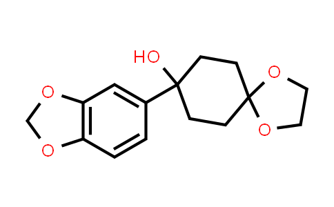 150019-56-0 | 8-(Benzo[d][1,3]dioxol-5-yl)-1,4-dioxaspiro[4.5]decan-8-ol