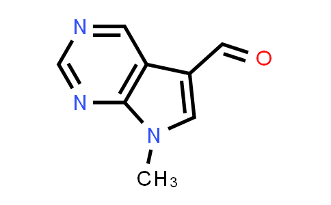CAS No. 1501213-61-1, 7-Methyl-7H-pyrrolo[2,3-d]pyrimidine-5-carbaldehyde