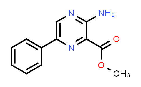 CAS No. 1503-42-0, methyl 3-amino-6-phenylpyrazine-2-carboxylate