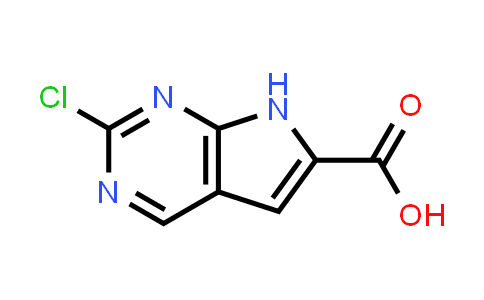 CAS No. 1503461-20-8, 2-Chloro-7H-pyrrolo[2,3-d]pyrimidine-6-carboxylic acid