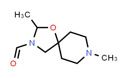 CAS No. 150358-76-2, 2,8-Dimethyl-1-oxa-3,8-diazaspiro[4,5]decane-3-carboxaldehyde