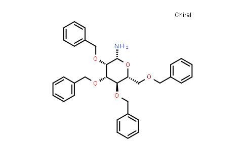 CAS No. 150370-50-6, (2R,3S,4S,5R,6R)-3,4,5-tris(Benzyloxy)-6-((benzyloxy)methyl)tetrahydro-2H-pyran-2-amine