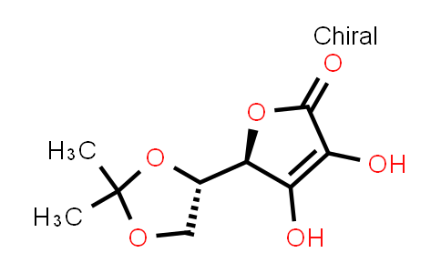 CAS No. 15042-01-0, (R)-5-((S)-2,2-Dimethyl-1,3-dioxolan-4-yl)-3,4-dihydroxyfuran-2(5H)-one