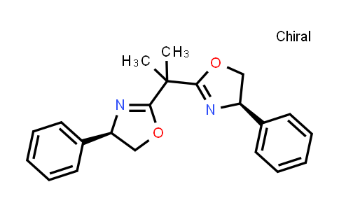 CAS No. 150529-93-4, (4R,4'R)-2,2'-(Propane-2,2-diyl)bis(4-phenyl-4,5-dihydrooxazole)