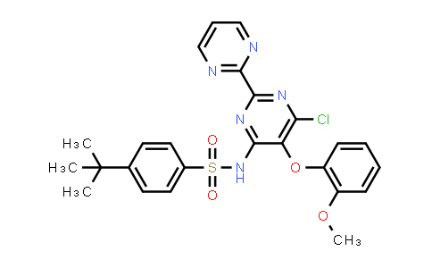 CAS No. 150727-06-3, N-[6-Chloro-5-(2-methoxyphenoxy)[2,2'-bipyrimidin]-4-yl]-4-(1,1-dimethylethyl)-Benzenesulfonamide