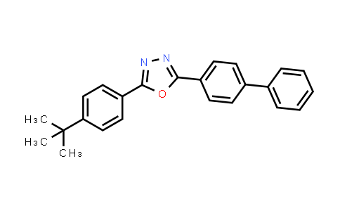 CAS No. 15082-28-7, 2-([1,1'-Biphenyl]-4-yl)-5-(4-(tert-butyl)phenyl)-1,3,4-oxadiazole