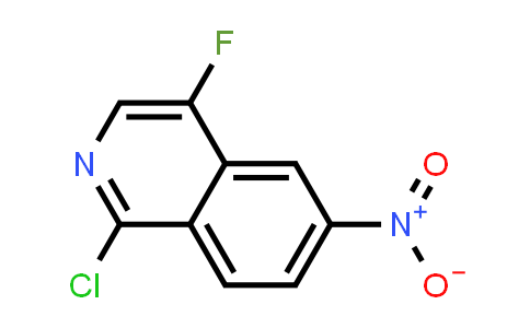 CAS No. 1508295-23-5, 1-Chloro-4-fluoro-6-nitroisoquinoline