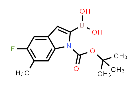 CAS No. 1510828-47-3, 1H-Indole-1-carboxylic acid, 2-borono-5-fluoro-6-methyl-, 1-(1,1-dimethylethyl) ester