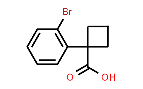 CAS No. 151157-44-7, 1-(2-Bromophenyl)cyclobutane-1-carboxylic acid