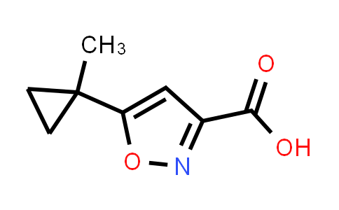 CAS No. 1511995-75-7, 5-(1-Methylcyclopropyl)isoxazole-3-carboxylic acid