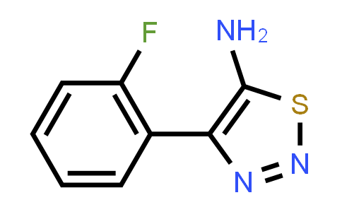 CAS No. 1512034-53-5, 1,2,3-Thiadiazol-5-amine, 4-(2-fluorophenyl)-
