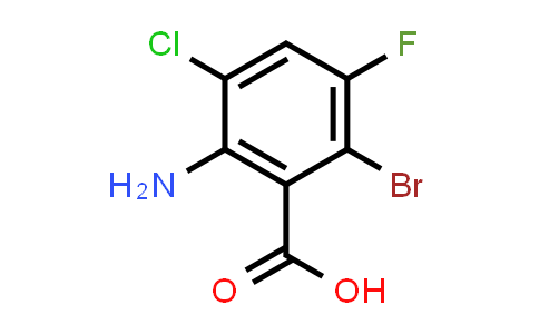 CAS No. 1513119-35-1, 2-Amino-6-bromo-3-chloro-5-fluorobenzoic acid