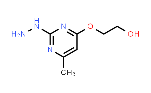 CAS No. 1514971-37-9, 2-[(2-Hydrazinyl-6-methylpyrimidin-4-yl)oxy]ethan-1-ol
