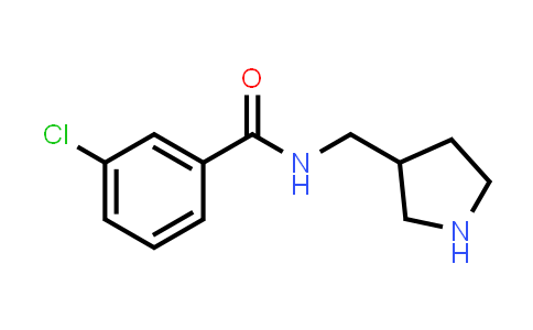 CAS No. 1517842-26-0, 3-Chloro-N-(pyrrolidin-3-ylmethyl)benzamide