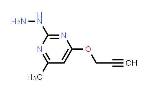CAS No. 1518637-15-4, 2-Hydrazinyl-4-methyl-6-(prop-2-yn-1-yloxy)pyrimidine