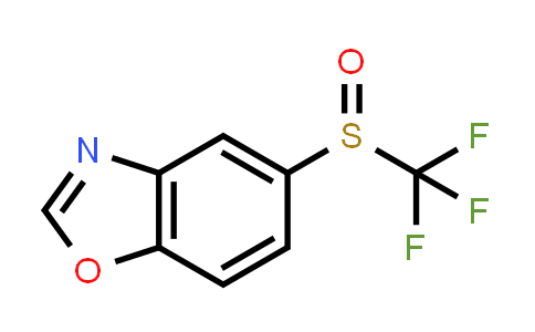 CAS No. 1520947-69-6, 5-((Trifluoromethyl)sulfinyl)benzo[d]oxazole