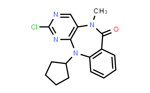 CAS No. 1521197-46-5, 2-Chloro-11-cyclopentyl-5-methyl-5H-benzo[e]pyrimido[5,4-b][1,4]diazepin-6(11H)-one