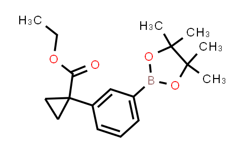 CAS No. 1521255-61-7, Ethyl 1-(3-(4,4,5,5-tetramethyl-1,3,2-dioxaborolan-2-yl)phenyl)cyclopropane-1-carboxylate