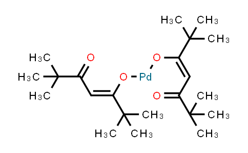 CAS No. 15214-66-1, Bis(2,26,6Tetramethylheptanedionato)palladium(II)