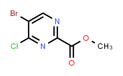 CAS No. 1521587-61-0, Methyl 5-bromo-4-chloropyrimidine-2-carboxylate