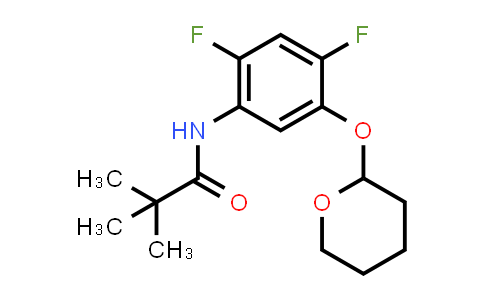 CAS No. 152169-45-4, N-(2,4-Difluoro-5-((tetrahydro-2H-pyran-2-yl)oxy)phenyl)pivalamide